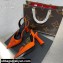 Versace Heel 11cm La Medusa Sling-back Pumps Patent Orange 2021