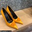 Versace Heel 9.5cm La Medusa Patent Leather Pumps Yellow 2021
