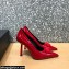 Versace Heel 9.5cm La Medusa Patent Leather Pumps Red 2021