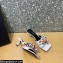Versace Heel 5.5cm Medusa Chain Foulard Mules White 2021