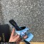 Versace Heel 5.5cm Medusa Chain Foulard Mules Sky Blue 2021