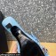 Versace Heel 5.5cm Medusa Chain Foulard Mules Sky Blue 2021