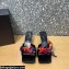Versace Heel 5.5cm Medusa Chain Foulard Mules Black 2021