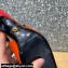 Versace Heel 6cm La Medusa Patent Leather Sling-back Pumps Orange 2021