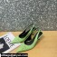 Versace Heel 6cm La Medusa Patent Leather Sling-back Pumps Light Green 2021
