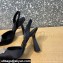 Versace Heel 11cm La Medusa Sling-back Pumps Satin Black/Crystal 2021