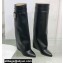 Givenchy Heel 9.5cm Shark Lock Pant Boots in Leather Black 2021