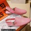 Givenchy Heel 3cm G Chain Slingback Flat Mules Pink 2021