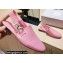 Givenchy Heel 3cm G Chain Slingback Flat Mules Pink 2021