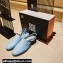 Givenchy Heel 3cm G Chain Slingback Flat Mules Light Blue 2021