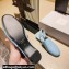 Givenchy Heel 3cm G Chain Slingback Flat Mules Light Blue 2021