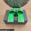 Balenciaga Squared Heel 2.5cm Box Sandals BB Logo Green 2021