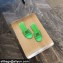 Balenciaga Squared Heel 2.5cm Box Sandals BB Logo Green 2021