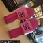 Balenciaga Squared Heel 2.5cm Box Sandals BB Logo Croco Pattern Fuchsia 2021