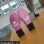 Balenciaga Squared Heel 2.5cm Box Sandals BB Logo Croco Pattern Fuchsia 2021