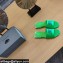 Balenciaga Squared Heel 2.5cm Box Sandals BB Logo Croco Pattern Green 2021
