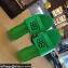 Balenciaga Squared Heel 2.5cm Box Sandals BB Logo Croco Pattern Green 2021