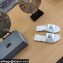Balenciaga Squared Heel 2.5cm Box Sandals BB Logo Croco Pattern White 2021