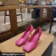 Balenciaga Heel 8.5cm Void d'Orsay Pumps Leather Fuchisa 2022