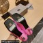Balenciaga Heel 8.5cm Void d'Orsay Pumps Leather Fuchisa 2022