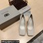 Balenciaga Heel 8.5cm Void d'Orsay Pumps Leather White 2022