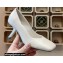 Balenciaga Heel 8.5cm Void d'Orsay Pumps Leather White 2022