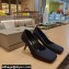 Balenciaga Heel 8.5cm Void d'Orsay Pumps Satin Black 2022