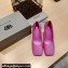 Balenciaga Heel 8.5cm Void d'Orsay Pumps Satin Fuchisa 2022