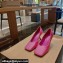 Balenciaga Heel 8.5cm Void d'Orsay Pumps Satin Fuchisa 2022
