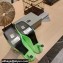 Balenciaga Heel 8.5cm Void d'Orsay Pumps Satin Green 2022