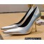 Balenciaga Heel 10cm Pointed toe Pumps Silver 2022
