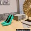 Balenciaga Heel 10cm Pointed toe Pumps Green 2022