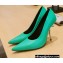 Balenciaga Heel 10cm Pointed toe Pumps Green 2022