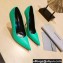 Balenciaga Heel 10cm Pointed toe Pumps Green 2022