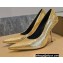 Balenciaga Heel 10cm Pointed toe Pumps Python Pattern Gold 2022