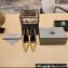 Balenciaga Heel 10cm Pointed toe Pumps Python Pattern Gold 2022