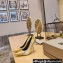 Balenciaga Heel 10cm Pointed toe Pumps Python Pattern Gold 2022