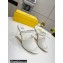 FENDI FIRST Patent Leather Clear High-heeled Sandals White 2022