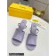 FENDI FIRST Patent Leather Clear High-heeled Sandals Lilac 2022