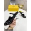 FENDI FIRST Patent Leather Clear High-heeled Sandals Black 2022