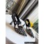 FENDI COLIBRÌ High-heel FF Beaded Slingbacks Black 2021
