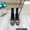 Louis Vuitton Heel 7cm Rotary Ankle Boots Black 2021