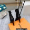 Louis Vuitton Heel 7cm Rotary Ankle Boots Black 2021