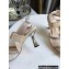 FENDI COLIBRÌ High-heel FF Beaded Slingbacks Beige 2021