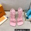 Louis Vuitton Heel 9cm Nova Sandals Pink 2021