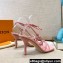 Louis Vuitton Heel 9cm Nova Sandals Pink 2021