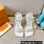 Louis Vuitton Heel 9cm Nova Sandals White 2021