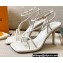 Louis Vuitton Heel 9cm Nova Sandals White 2021