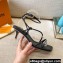 Louis Vuitton Heel 5.5cm Nova Sandals Black 2021