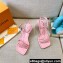 Louis Vuitton Heel 5.5cm Nova Sandals Pink 2021